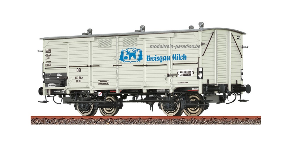 48669 ... DB .. Goederenwagen Gh 03 "Breisgau Milch" .. tp III